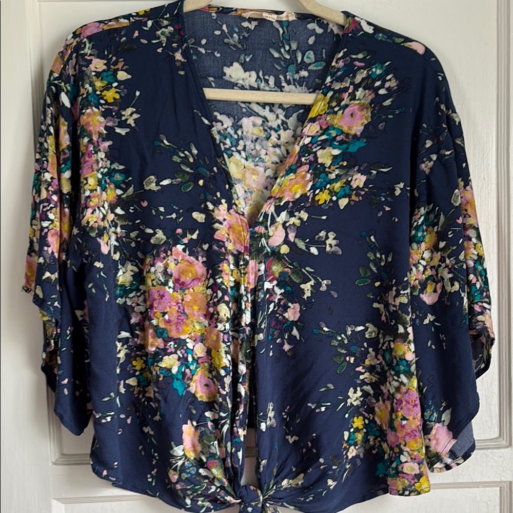 Floral Navy Women's Top